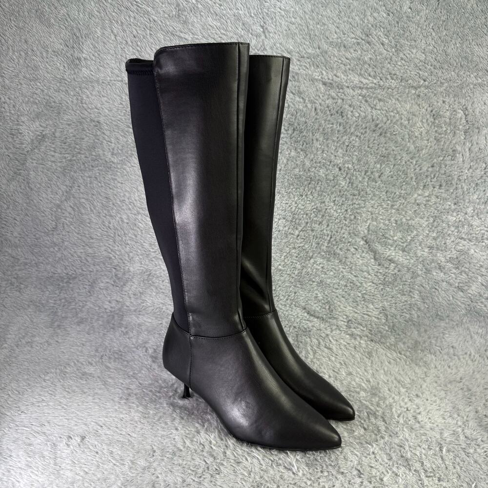 Kenneth Cole Reaction Blossom 50 50 Kitten Heel Knee-High Boots Women's Size 6 - Picture 3 of 10